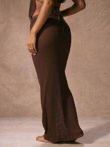 Musera Resort Crochet Knit Mid Rise Cover Up Beach Maxi Skirt Only Vacation Summer Elegant Sexy Ibiza Fits Boho Acai Office Fall Christmas Thanksgiving