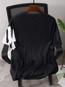 Manfinity LEGND Herren Oversize Rundhals Kurzarm Lässig T-Shirt, Alltags-Stil Herren Shirts Streetwear Streetwear Herren Shirts Herren Street-Wear Shirts Reißverschluss Hemden Herren Herren Streetwear Shirts