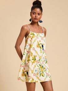 Travachic Women's Retro Print Sleeveless A-Line Dress, Summer,Vacation Summer Beach Dress,Dresses For Women,Vacation Outfits Woman - Multicolor - View 7