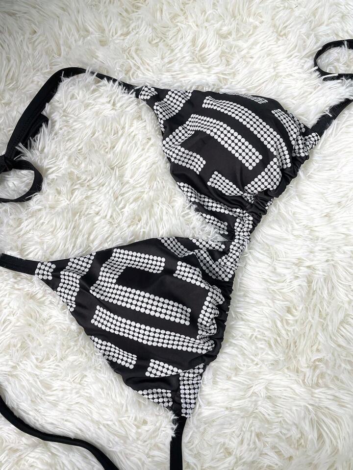 SHEIN Slayr CURVE Top de bikini sexy pour fête, tailles plus, pour les vacances d'été à la plage