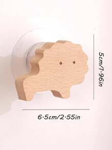 1 件可爱动物形状墙壁挂钩家居装饰