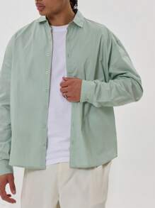 Musero Layered Short Sleeve Half Zip All Over Checkered Flannel Style Top Winter Essentials - Baby Blue - View 4