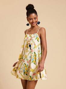 Travachic Women's Retro Print Sleeveless A-Line Dress, Summer,Vacation Summer Beach Dress,Dresses For Women,Vacation Outfits Woman - Multicolor - View 5