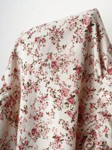 SHEIN Clasi 女士优雅露肩碎花 A 字形连衣裙，度假装，春夏装 - 彩色 - 查看 7