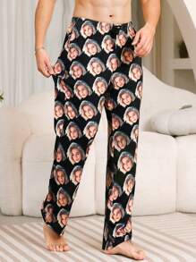 Pantalones únicos y cómodos personalizados, impresión fotográfica personalizada, regalo, pantalones novedosos con reemplazo de rostro divertido, ligeros, transpirables, de secado rápido, tela cómoda, regalo para amigos/pareja/amante, fiesta/regalo de cumpleaños. Adorable, contraído, gracioso, cálido personalizado, personalizado, único, regalos personalizados ideales para hombres, regalos ideales para él, novio, amigos, dormitorio, para bodas, para vacaciones, para aniversarios, para cumpleaños