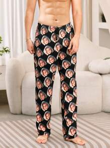 Pantalones únicos y cómodos personalizados, impresión fotográfica personalizada, regalo, pantalones novedosos con reemplazo de rostro divertido, ligeros, transpirables, de secado rápido, tela cómoda, regalo para amigos/pareja/amante, fiesta/regalo de cumpleaños. Adorable, contraído, gracioso, cálido personalizado, personalizado, único, regalos personalizados ideales para hombres, regalos ideales para él, novio, amigos, dormitorio, para bodas, para vacaciones, para aniversarios, para cumpleaños