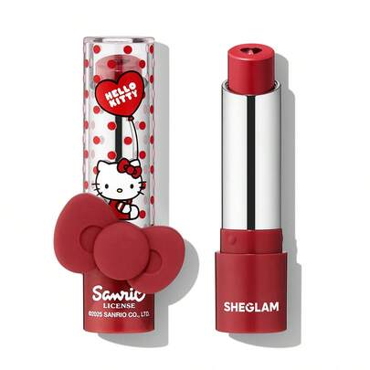 Hello Kitty｜SHEGLAM 비 마이 베이비 하이드레이팅 립스틱-러브레터 브랜드 뷰티 메이크업 화장품 여성과 소녀를 위한 완벽한 여름 봄 이상적인 Y2K 화려한 패션 생일 어머니의 날 기프트 파티 준비 완료 최고 색상