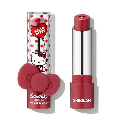 Hello Kitty｜SHEGLAM Be My Baby 保濕唇膏-Just A Crush 品牌 美容 化妝 化妝品 適合女性與女孩 完美搭配夏季春季 Y2K 時尚 流行 生日 母親節禮物 假期 派對準備就緒 最佳顏色