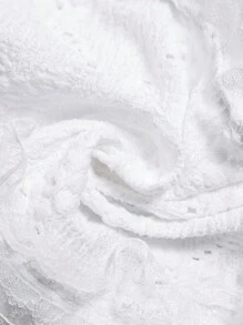 Wildy Áo ren dây đeo màu trắng giản dị mùa hè kiểu Pháp lãng mạn cho ngày lễ tình nhân - Màu be - Xem 6