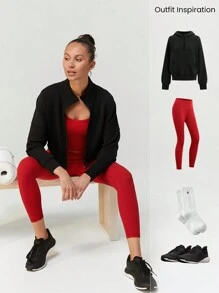 GLOWMODE FeatherFit™ 扭背运动背心 低冲击瑜伽日常 - Fiery Red - 查看 6