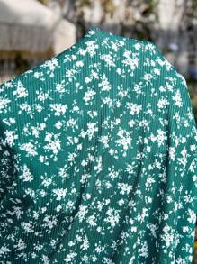 SHEIN Maternity Spring/Summer Solid Color Ruched Split Bodycon Dress Resort Dresses For Women  Maternity Dresses For Summer - Green - View 3