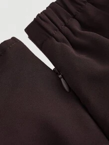 SHEIN MOD Falda asimétrica con volantes para mujer talla grande