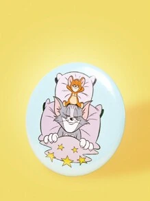 TOM & JERRY X SHEIN 1 pieza Insignia de anime con estampado lindo de gato de dibujos animados - Multicolor - Ver 2