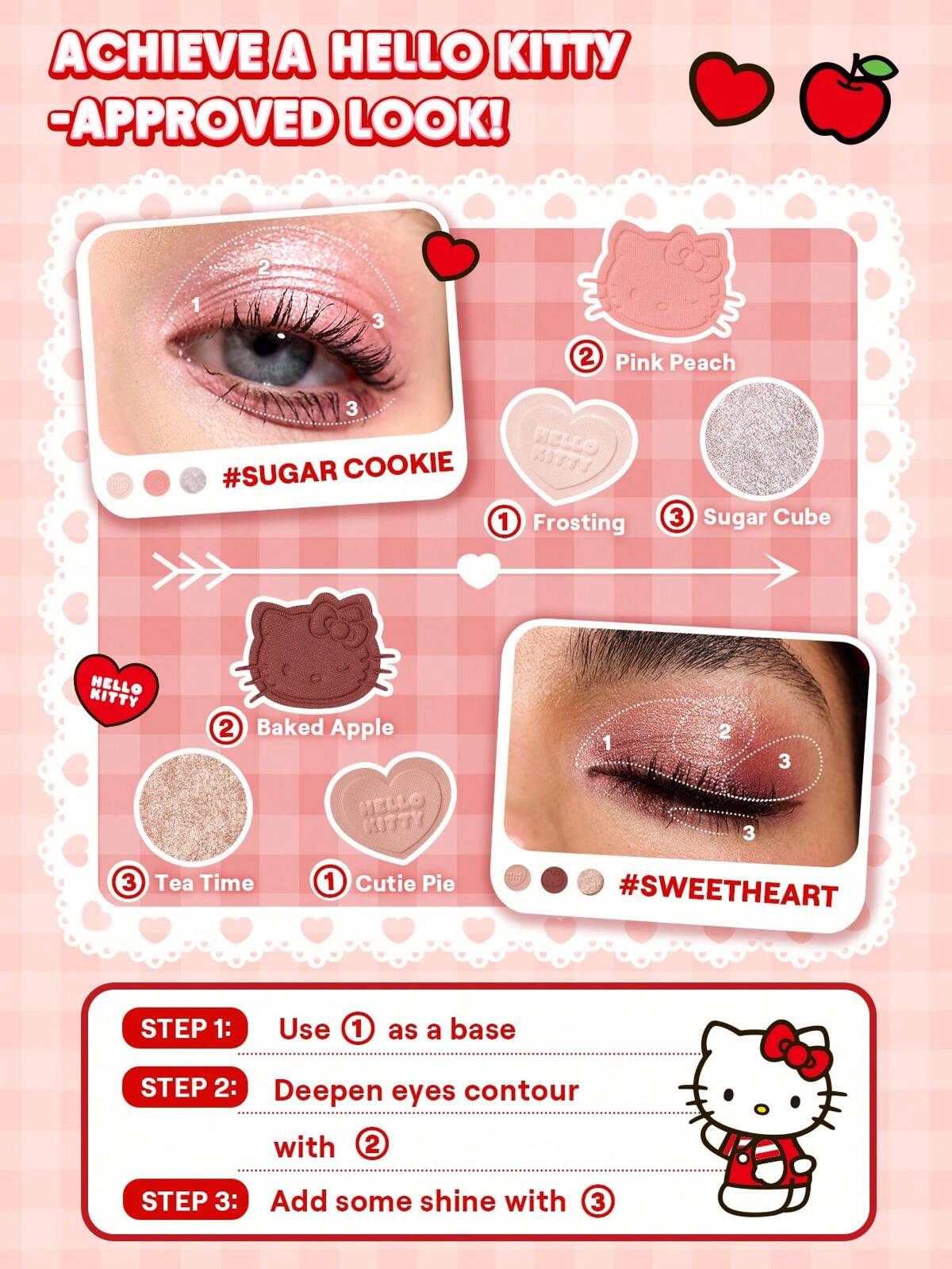 Hello Kitty｜SHEGLAM Darling Dear Shadow Stack-Sweetheart