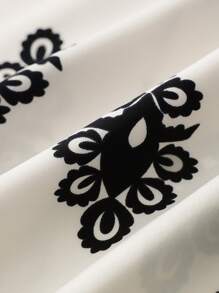 Linhara Plus Size Women Floral Print Ruffle Hem Pocket Midi Dress - Multicolor - View 6