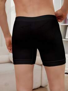 2pcs/Set Men's Solid Color Casual Shapewear Shorts