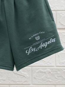 SHEIN Leap Crew Baby Jungen & Baby Mädchen legeres College-Stil bequemes, modisches und vielseitiges, locker sitzendes, weiches Baumwolle Polo T-Shirt ohne Ärmel und Short Set, mehrfarbige Patchwork-Optik mit kontrastierendem Buchstaben Muster, geeignet für Frühling/Sommer - Verschiedenfarbig - Übersicht 6