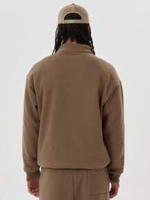 Musero Cropped Stand Collar Heren Sport Sweatshirt