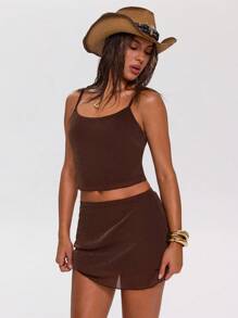 SHEIN BAE Sukienka damska w jednolitym kolorze, swobodna, minimalistyczna, codzienna