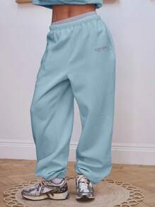 Musera Sport Women Oversized Jersey 'Musera' Logo Joggers ,Padel, Tennis, Pickleball Gym Fitness - Blue - View 2