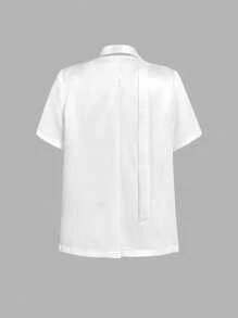 SHEIN MOD Women White Lightweight Blazers,Casual Holiday,Valentines Clothes,Summer Vacation,Spring/Summer,Brunch,Valentine's Day,Beach Outfits For Woman,Valentine's Day Outfit Women,Cruise Outfits Women Sexy,Easter,Beach Vacation Outfits,Western Wear Women,Going Out Tops,Club Outfits Women,2000s Style,Carnaval