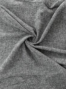 RosyDaze 法式优雅时尚日常休闲百搭宽松短袖翻领 V 领春夏女式西装外套 - 黑色 - 查看 6