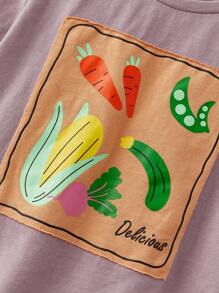 THE HAPPY LOOK 2pcs Boys Casual Set - Round Neck Short Sleeve Top And Shorts - Multicolor - View 8