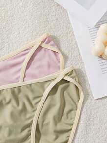 Snug Zone 5pcs/Pack Women Elastic Waist Casual Briefs