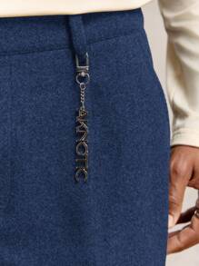 AKNOTIC Business Casual Pantalones casuales de pierna ancha para hombre, de corte recto y cintura media suelta, adecuados para uso diario