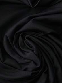 Sunspun 大码女式黑色低胸垂坠修身美人鱼针织连衣裙、晚会礼服