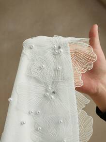 Anewsta Blusa elegante de cuello redondo con aplicaciones de flores 3D, pedrería y bordados florales, de corte slim, adecuada para el Día de San Valentín, vacaciones de verano y Año Nuevo