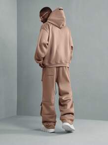 SUMWON Premium Co-Ord Fleece Loungewear Set Oversized Tracksuit 2-Piece Athleisure Winter Comfort Fall Streetwear Urban Casual Lounge Wear Matching Set