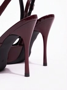 CUCCOO BIZCHIC Women's Lolita Style Burgundy Bow Decor High Heels Pumps