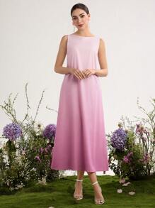 Graceveil Set de 2 piezas: Chaqueta con mangas largas y dobladillo de pelo degradado y vestido, estilo minimalista