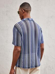 AKNOTIC Party Men's Fitted Turndown Collar Casual Polo Shirt, Suitable For Summer - Multicolor - View 7