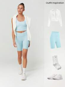 GLOWMODE Parte superior deportiva tipo tanque FeatherFit™ con espalda retorcida, de bajo impacto, para yoga y uso diario