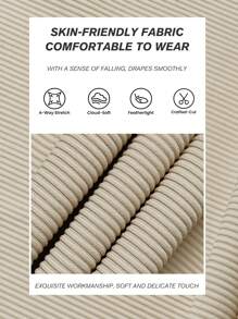 Easithlete 女士三件套瑜伽健身套装：休闲性感户外跑步 U 领上衣、舒适收腹提臀短裤、高领修身长袖夹克（带拇指孔） - 卡其色 - 查看 4