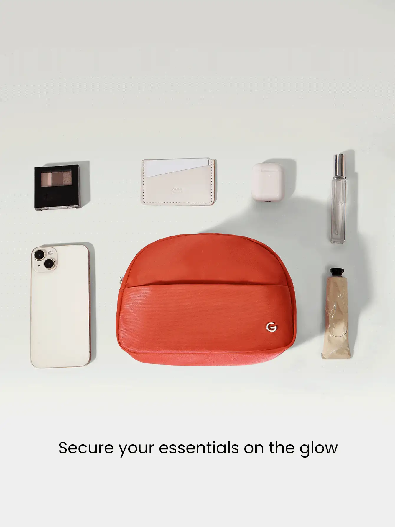 GLOWMODE 2L Travel Mate All Small Things Essentials Dual-Pocket Organizer Travel Pouch - Orange - View 2