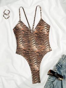 Swim SXY 1 bộ đồ bơi liền thân Monokini hở lưng nhiều màu gợi cảm cho nữ, dành cho kỳ nghỉ hè ở bãi biển - Nhiều màu - Xem 3