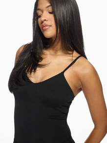 MISSGUIDED Sleeveless V-Neck Bodysuit Athletic Performance Compression Fit Training Dance Yoga Studio Workout Activewear All-Season Base Layer Quick Dry Support