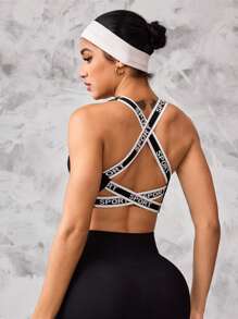 Gameset SHEIN Sport Women Sports Bra (Seamless Black) - Black - View 3