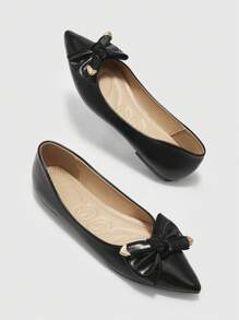 CUCCOO CHICEST Women Flat Shoes, Simple & Fashionable, Suitable For Casual Daily Wear Spring Shoes Spring Break Easter - Black - View 10