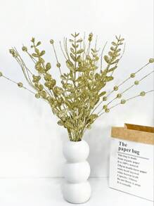 SHEIN 1 pieza/3 piezas Planta artificial con brillo y purpurina, rama de árbol falsa de 42cm con bayas, decoración de árbol de Navidad para sala de estar y dormitorio, boda, fiesta, decoración del hogar, relleno de escritorio. Decoración de Halloween, suministros de Acción de Gracias y Navidad, decoración del hogar, decoración de mesa, decoración navideña interior y exterior, decoración de la habitación, Día de San Valentín, regalo