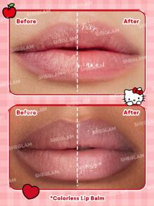 Hello Kitty｜SHEGLAM 3D Kiss Lip Balm Graduation Birthday Holiday Summer Fall Autumn Y2K Fancy Fashion Women Makeup Cosmetic Party Beach Travel Camping Outdoors School Campus Trip Festivals Decor Gift Present Rose Girl Cosplay Best Color Charm Vibe