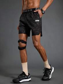 Manfinity Sport Polished 男士简约时尚休闲运动短裤，日常穿着