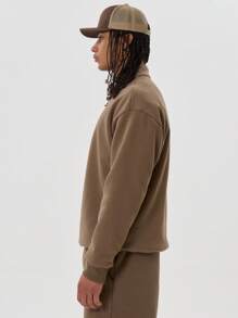 Musero Cropped Stand Collar Heren Sport Sweatshirt