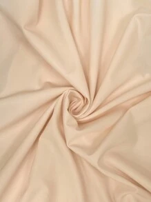 SHEIN LUNE Long Sleeve Maxi Dress With Ruffle Hem And Tassel Pendant, Chinese Style Retro Urban Dress Suitable For Formal Occasions, Beige