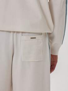 Musero Men Long Line Lightweight Contrast Striped Shorts Tracksuit Shorts Only Spring Summer - Multicolor - View 3