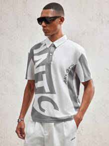 AKNOTIC Party Polo a maglia aderente da uomo con colletto alla coreana, stile casual adatto per l'estate - Bianco - Visualizzare 6