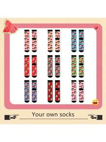1 par de calcetines personalizados con cualquier cara para mujeres, calcetines personalizados con foto para chicos guapos y chicas hermosas, interesantes calcetines personalizados de pareja con estampado en la parte superior, adecuados para el Día de San Valentín, regalos de cumpleaños y otras ocasiones, divertidos, locos, anime, multicolor, llenos de calcetines con cara